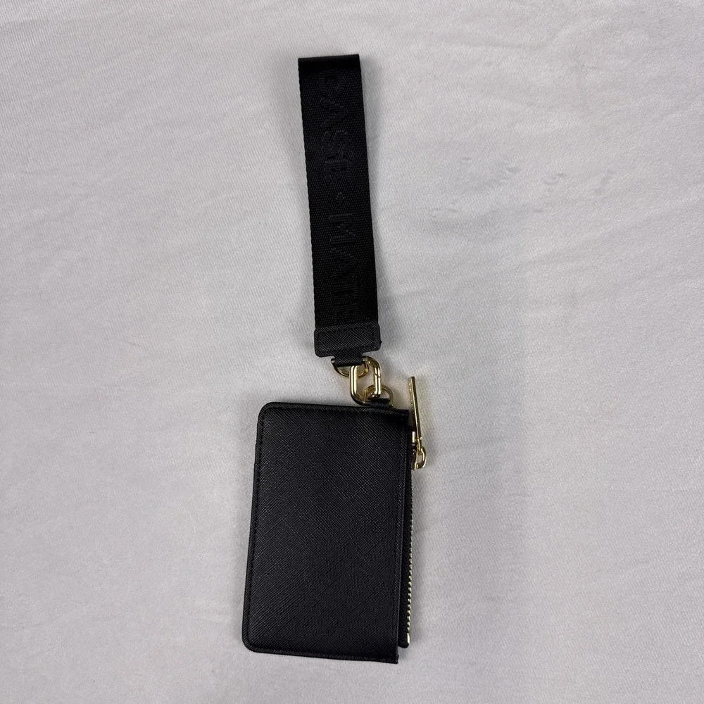 Case-Mate Essential Wristlet Set Wallet Black Saffiano Vegan Leather Universal
